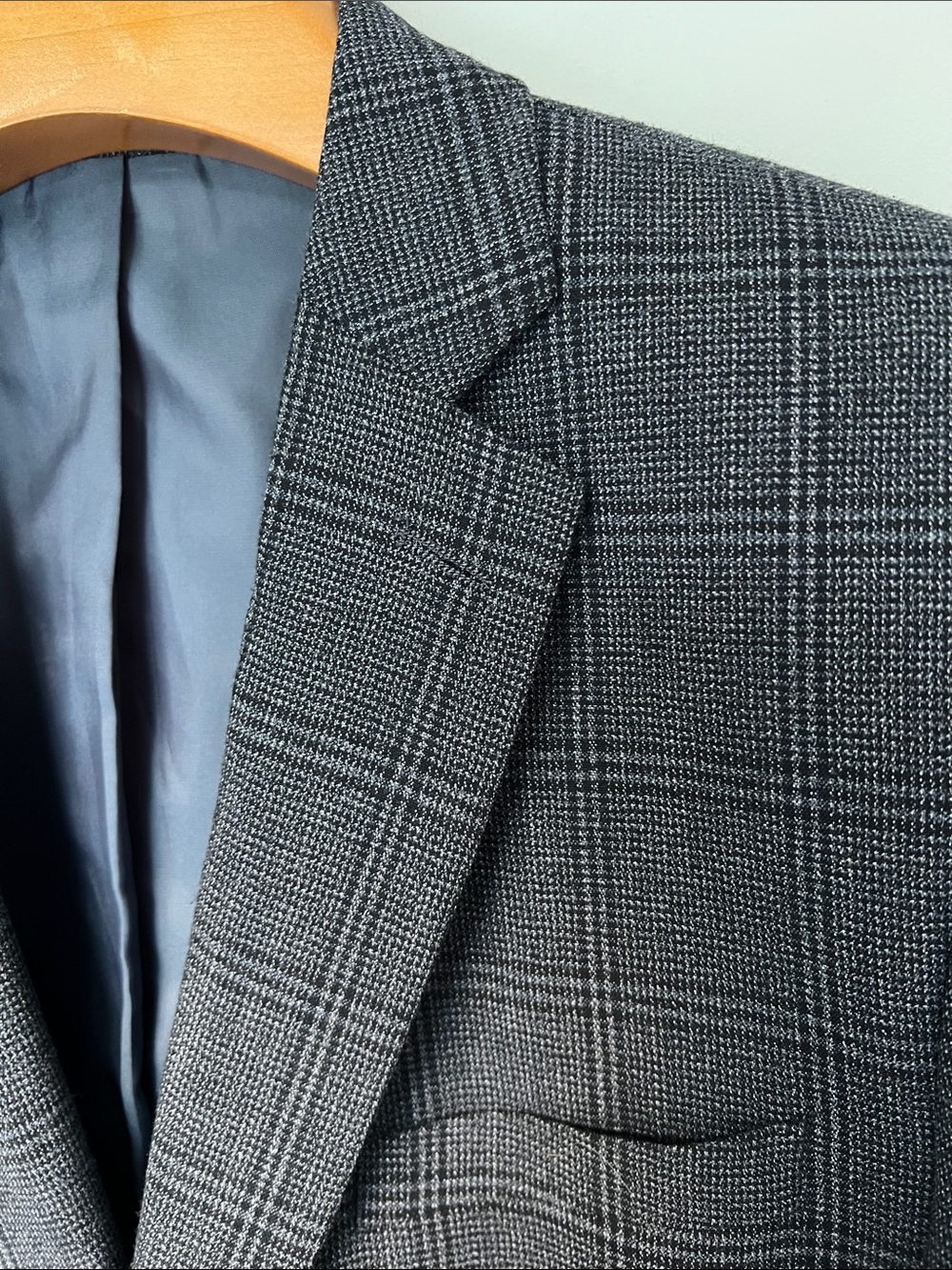 Perry Ellis Gray Windowpane Sport Coat